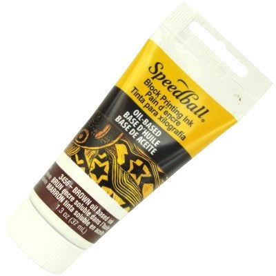 Tinta Óleo de Xilogravura 37ml Speedball 3456 Marrom